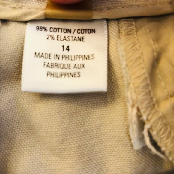 Tahari Tan Womens Wide Leg Crop Pants Size 14 - Picture 9 of 9